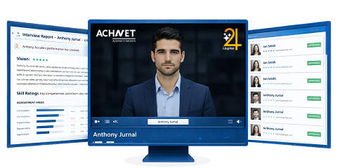AI video interview dashboard demonstrated at UNLEASH